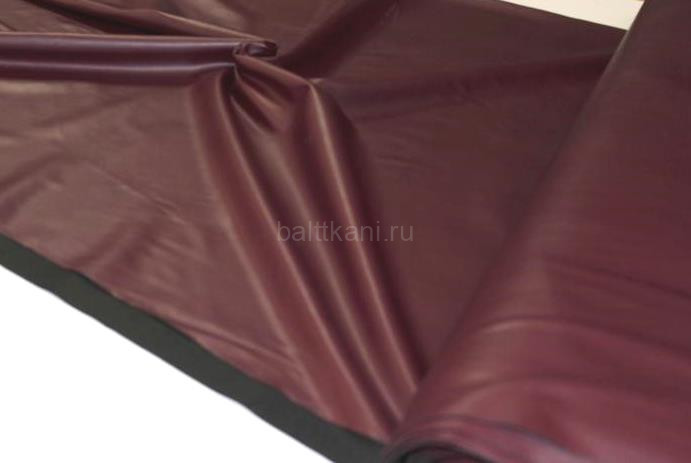 Кож.заменитель трикотаж ш.140 см арт.HLT-8778 60%ПУ40%ПЭ цв.т.бордо