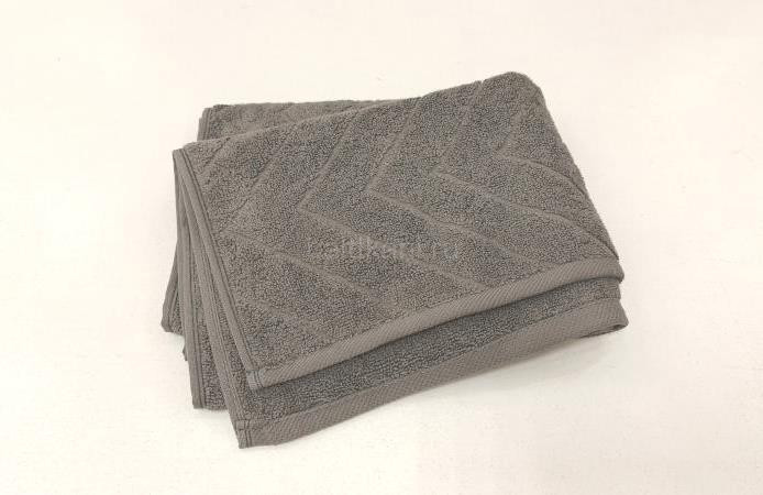Полотенце махровое  50*70см 100% хл.пл.600гр/м2 арт.6128 т.серый