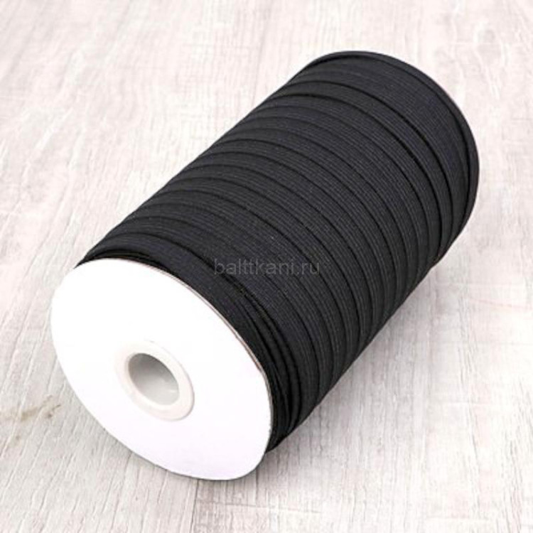 Резинка бельевая  шир.0,8 см (уп.85м) арт.21798 цв.черный