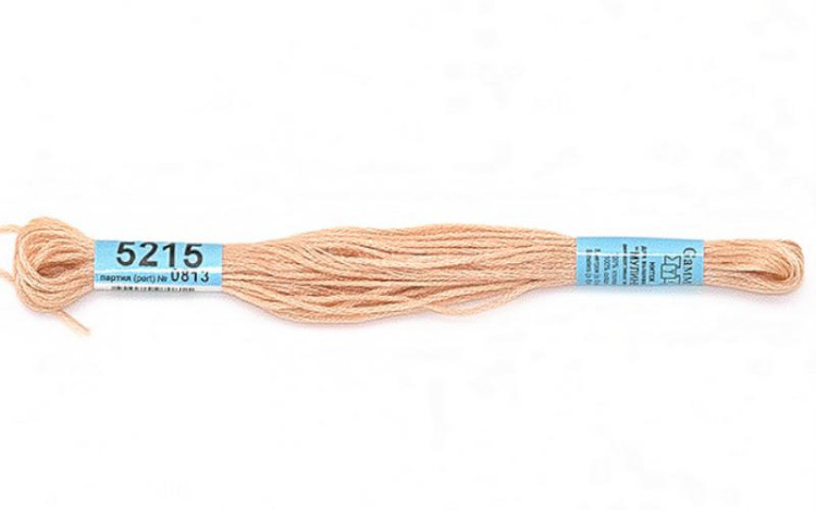 Нитки для вышивания "GAMMA" мулине ( 3173-6115 ) х/б 24 x 8 м №5215 бежевый
