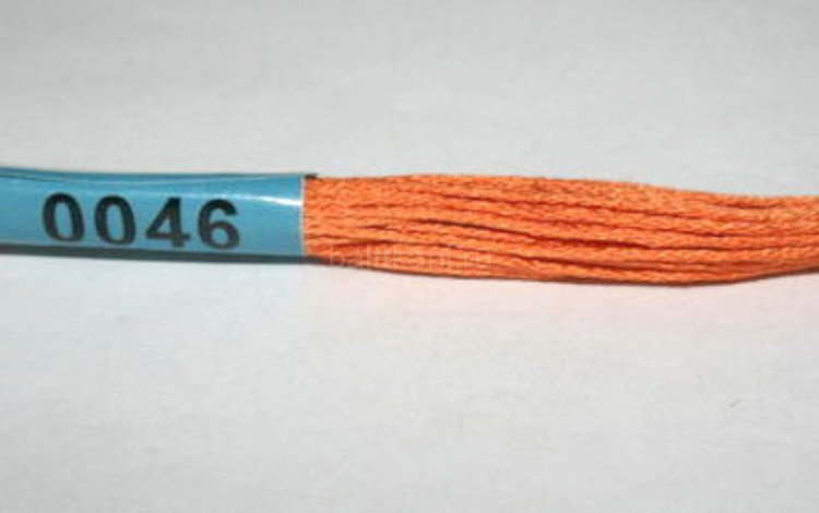 Нитки для вышивания "GAMMA" мулине ( 0001-0206 ) х/б 24 x 8 м №0046 св.терракота
