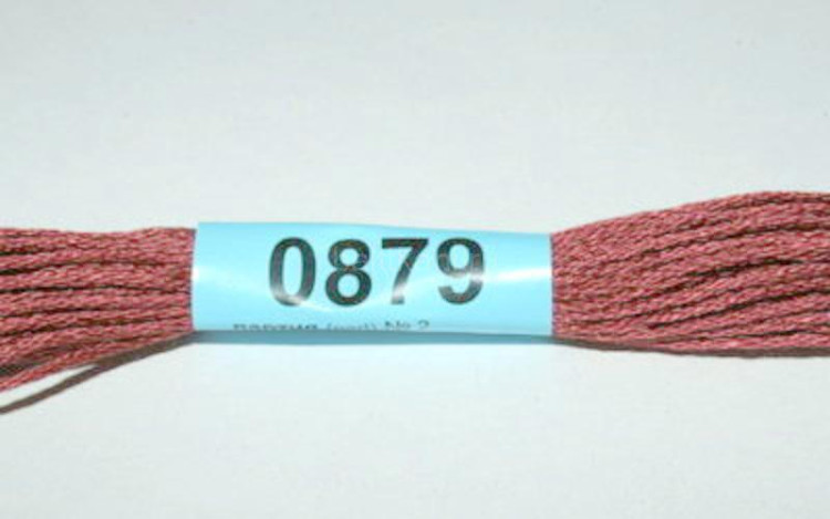 Нитки для вышивания "GAMMA" мулине ( 0820-3070 ) х/б 24 x 8 м №0879 розово-коричневый