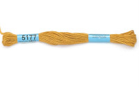 Нитки для вышивания "GAMMA" мулине ( 3173-6115 ) х/б 24 x 8 м №5177 т.желтый