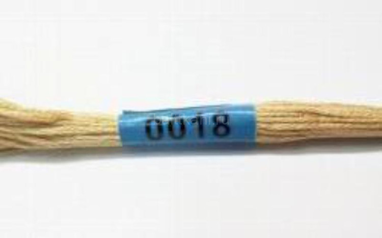 Нитки для вышивания "GAMMA" мулине ( 0001-0206 ) х/б 24 x 8 м №0018 бежевый