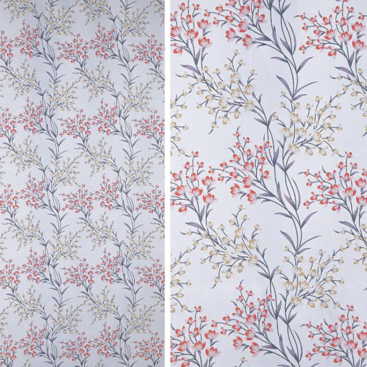 Вуаль Texrepublic печать RS 23005-02 VPech H-280 см арт.91 558 утяж.бел+красн