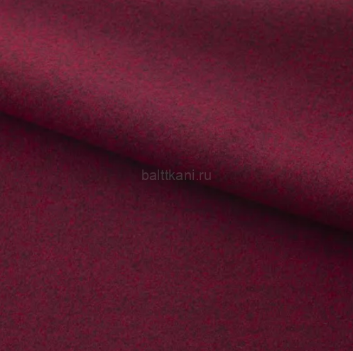 Пальтовая на трикотаже "Капри" ш-150см 100%п/э 320гр. цв.бордо