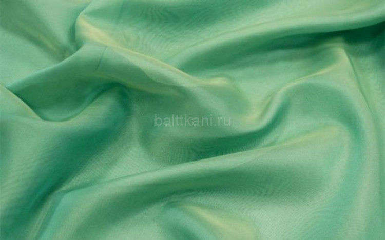 Вуаль однотон. хамелион зеленый б/утяж. Н-290 см. Texrepublic JL 2D-55029/300 V  арт. 87903