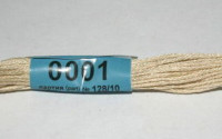 Нитки для вышивания "GAMMA" мулине ( 0001-0206 ) х/б 24 x 8 м №0001 св-бежевый