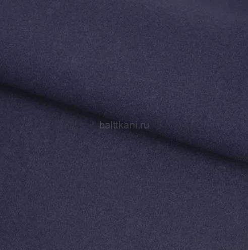 Пальтовая на трикотаже "Монне" ш-150см 100%п/э 350гр. цв.т.синий
