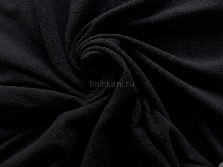 Флис ш-150см 100%п/э пл.300гр/м2 арт.3013/999 цв.черный